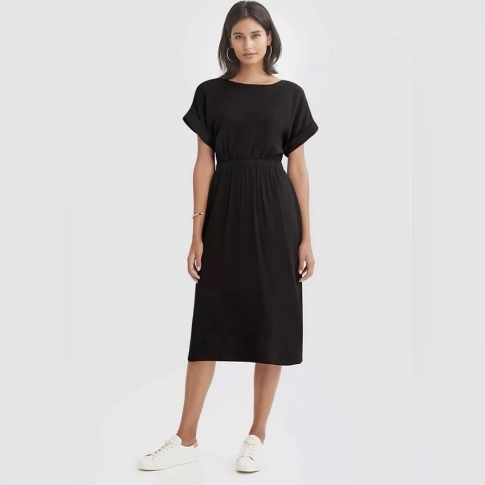Ann Taylor Elegant Black Tie-Back cut out dress - Picture 3 of 14